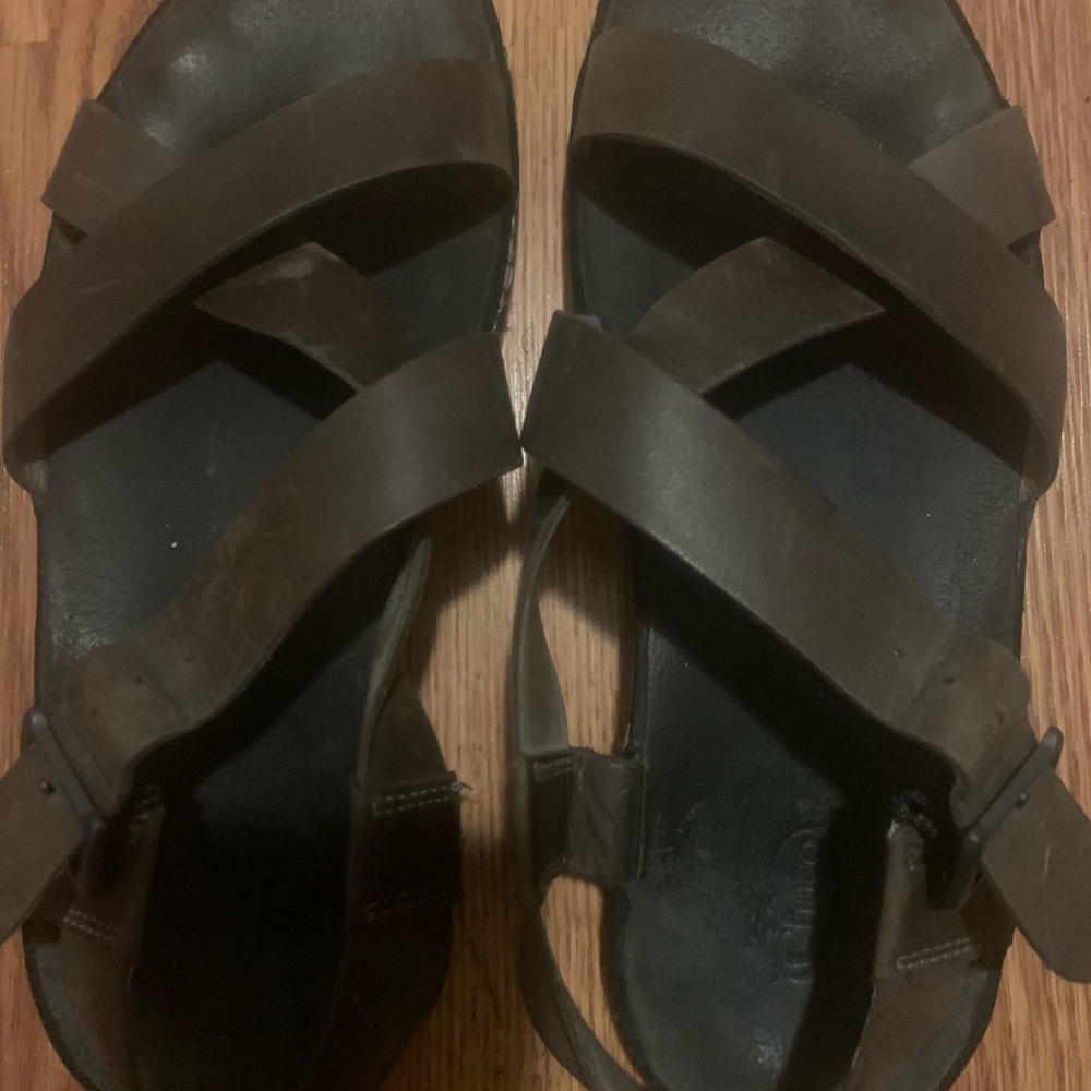 Chaco Brown Leather Sandals